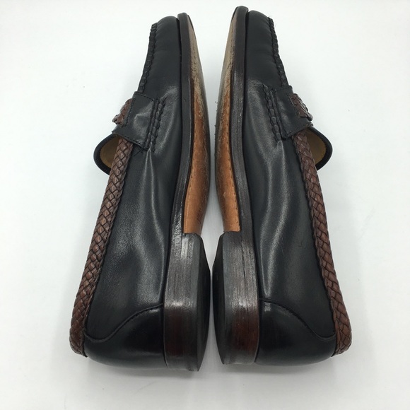 Allen Edmonds Newcomb Black/Brown Calfskin Loafers Size 11B Men’s main image 13